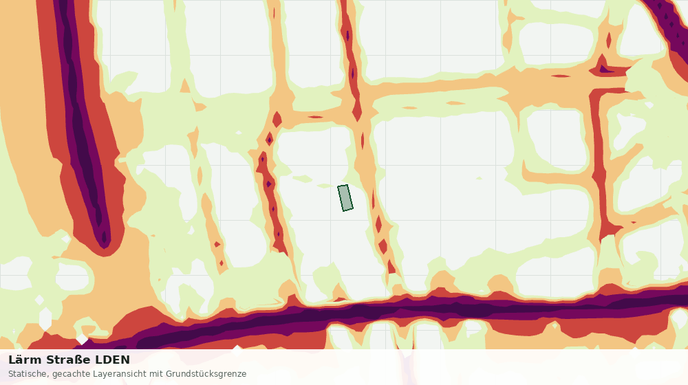 Statische Kartenansicht: Lärm Straße LDEN
