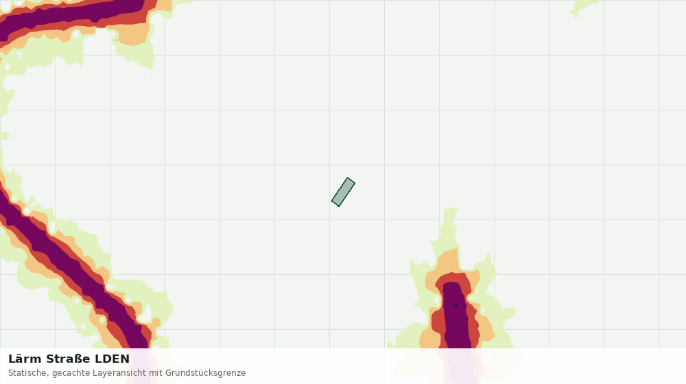 Statische Kartenansicht: Lärm Straße LDEN