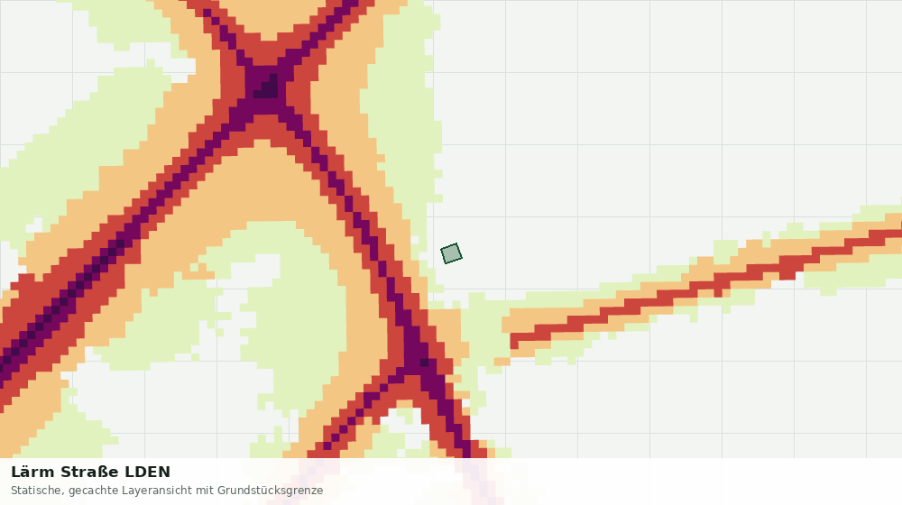 Statische Kartenansicht: Lärm Straße LDEN