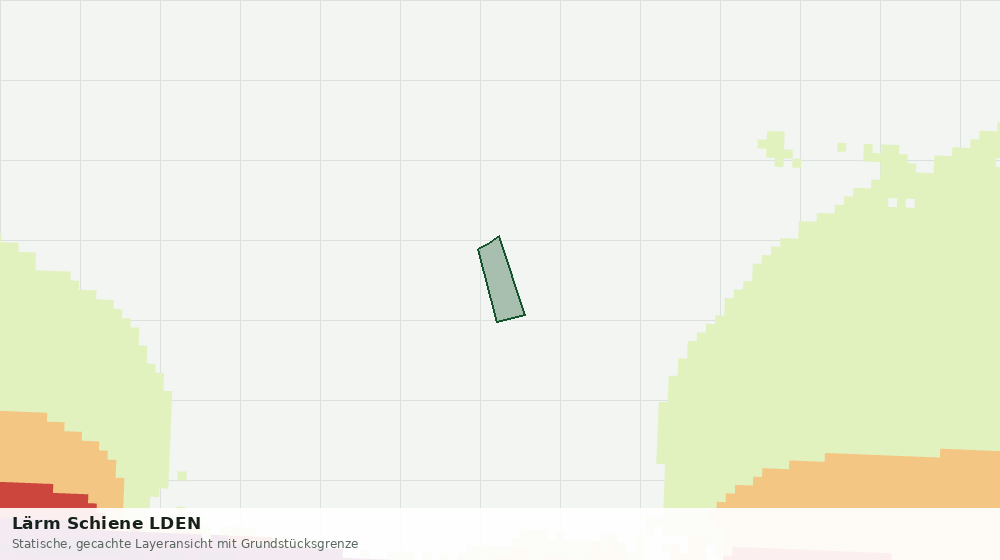 Statische Kartenansicht: Lärm Schiene LDEN
