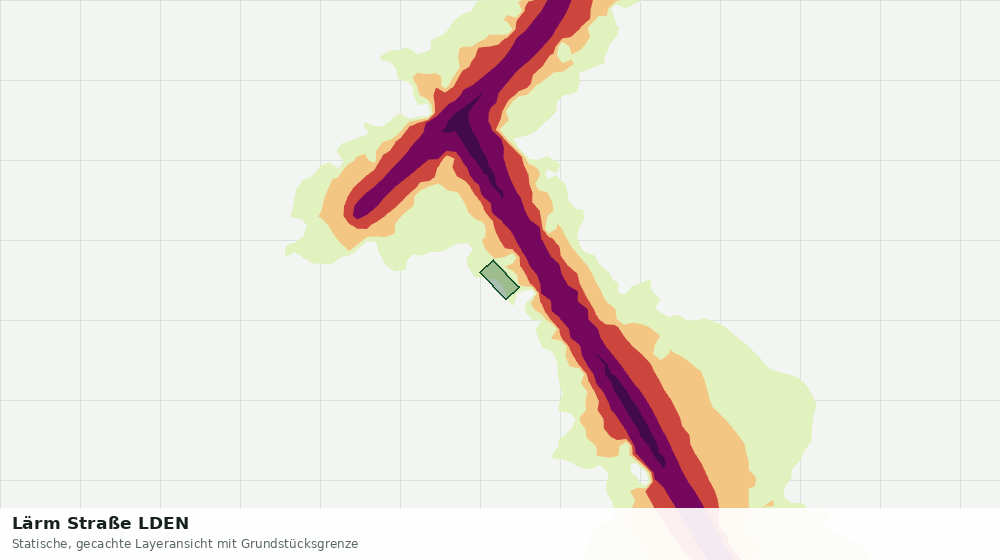 Statische Kartenansicht: Lärm Straße LDEN