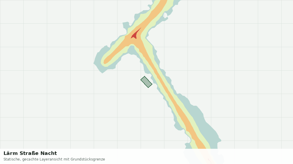 Statische Kartenansicht: Lärm Straße Nacht