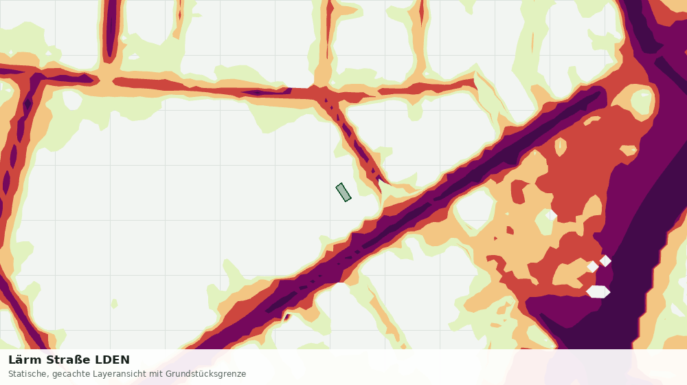 Statische Kartenansicht: Lärm Straße LDEN