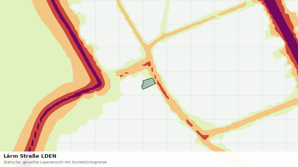 Statische Kartenansicht: Lärm Straße LDEN