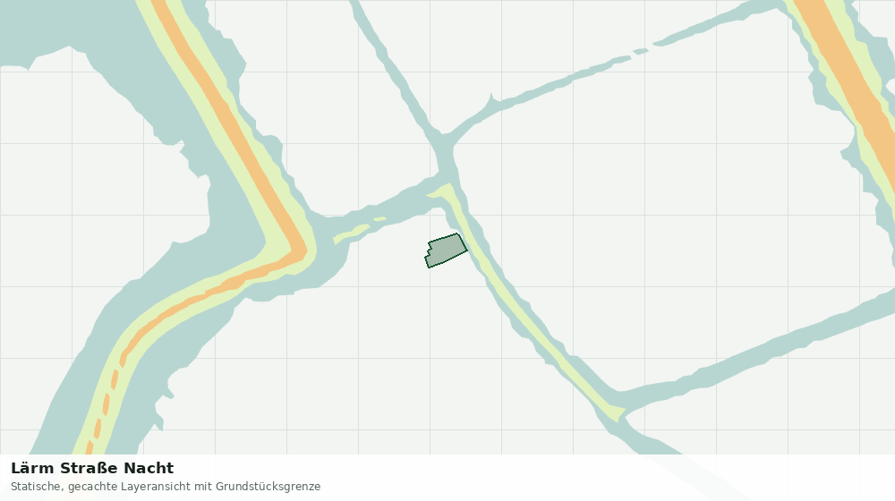 Statische Kartenansicht: Lärm Straße Nacht