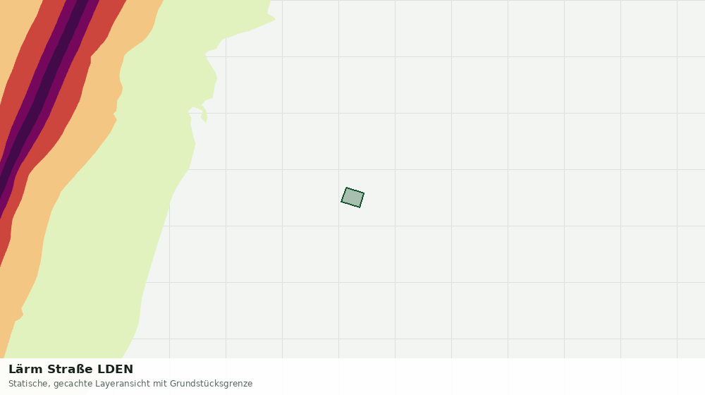 Statische Kartenansicht: Lärm Straße LDEN