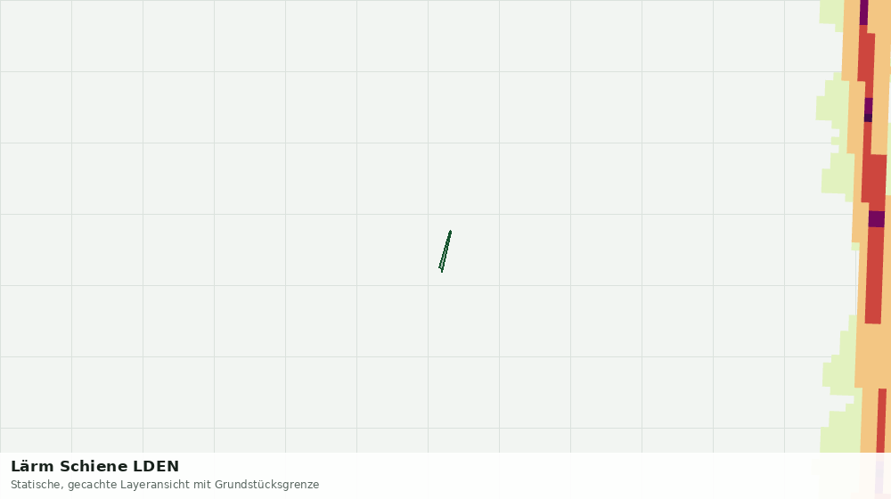 Statische Kartenansicht: Lärm Schiene LDEN