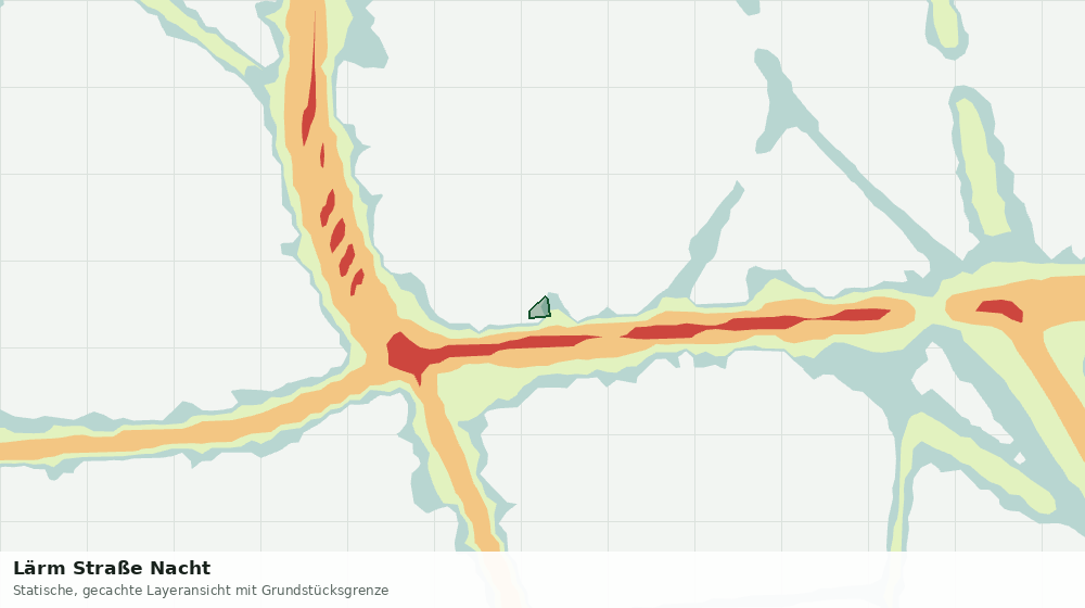 Statische Kartenansicht: Lärm Straße Nacht