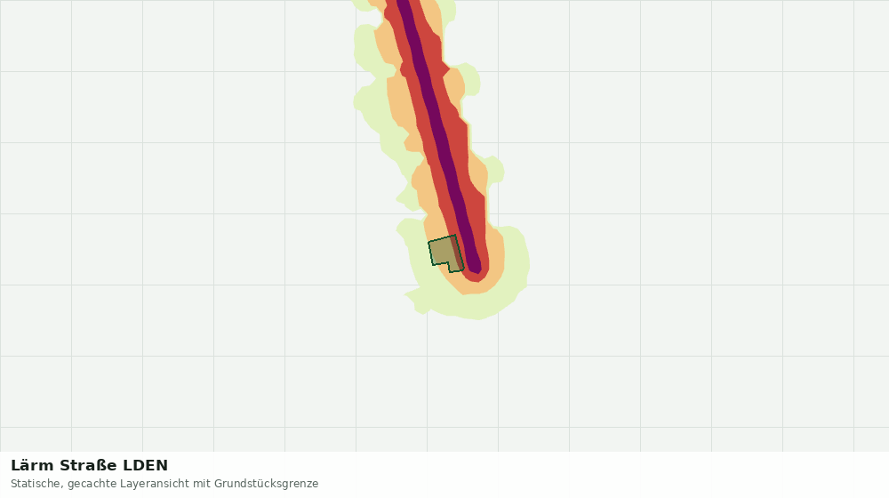 Statische Kartenansicht: Lärm Straße LDEN