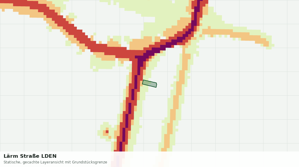 Statische Kartenansicht: Lärm Straße LDEN
