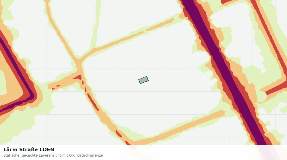 Statische Kartenansicht: Lärm Straße LDEN