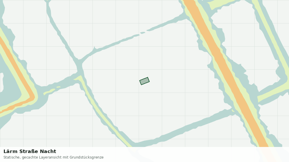 Statische Kartenansicht: Lärm Straße Nacht