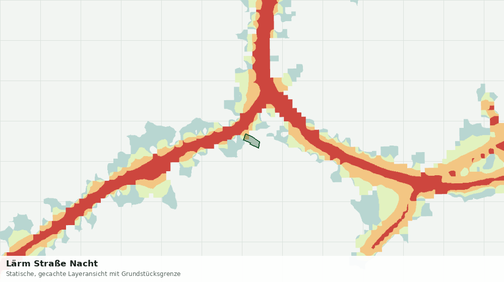 Statische Kartenansicht: Lärm Straße Nacht