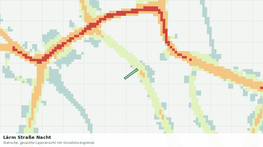 Statische Kartenansicht: Lärm Straße Nacht