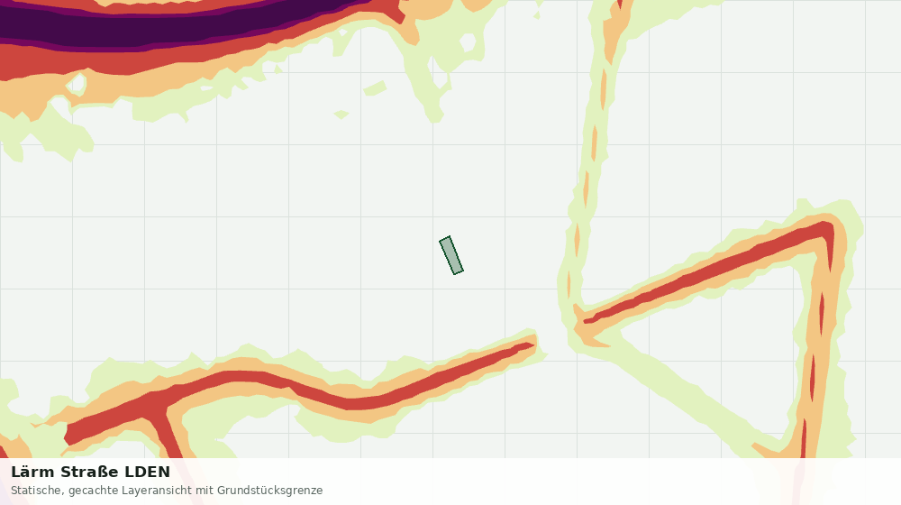 Statische Kartenansicht: Lärm Straße LDEN