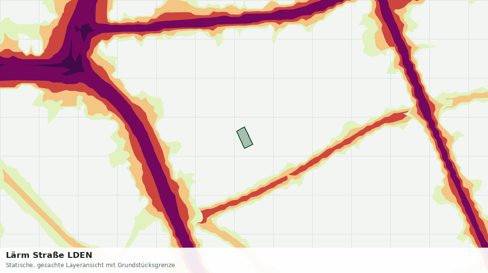 Statische Kartenansicht: Lärm Straße LDEN