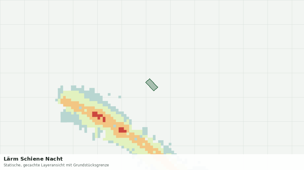 Statische Kartenansicht: Lärm Schiene Nacht