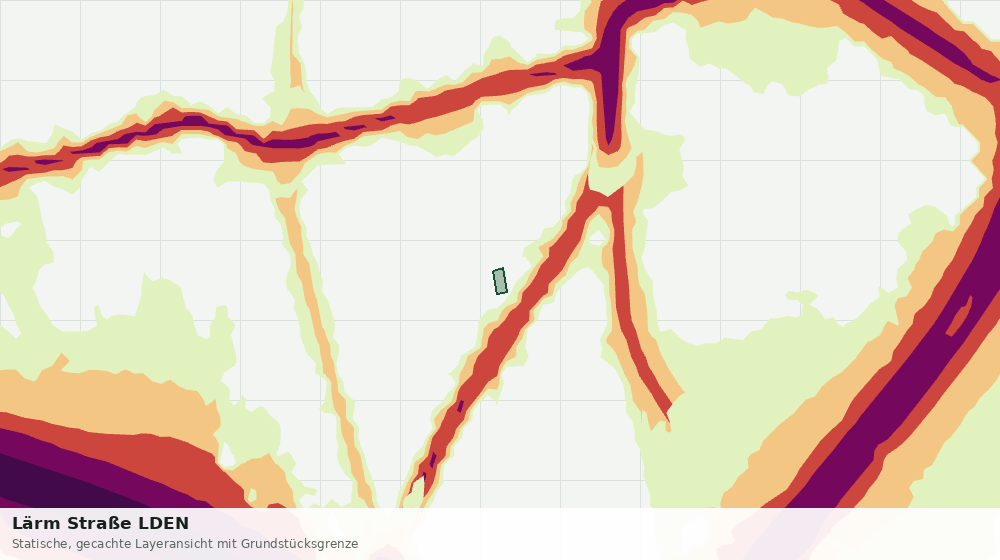 Statische Kartenansicht: Lärm Straße LDEN