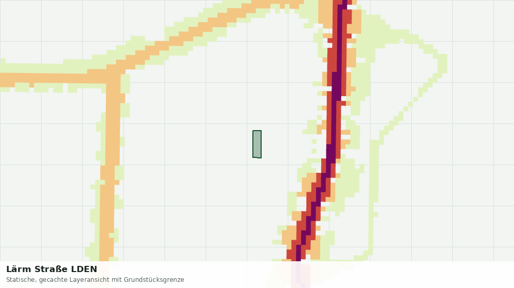 Statische Kartenansicht: Lärm Straße LDEN