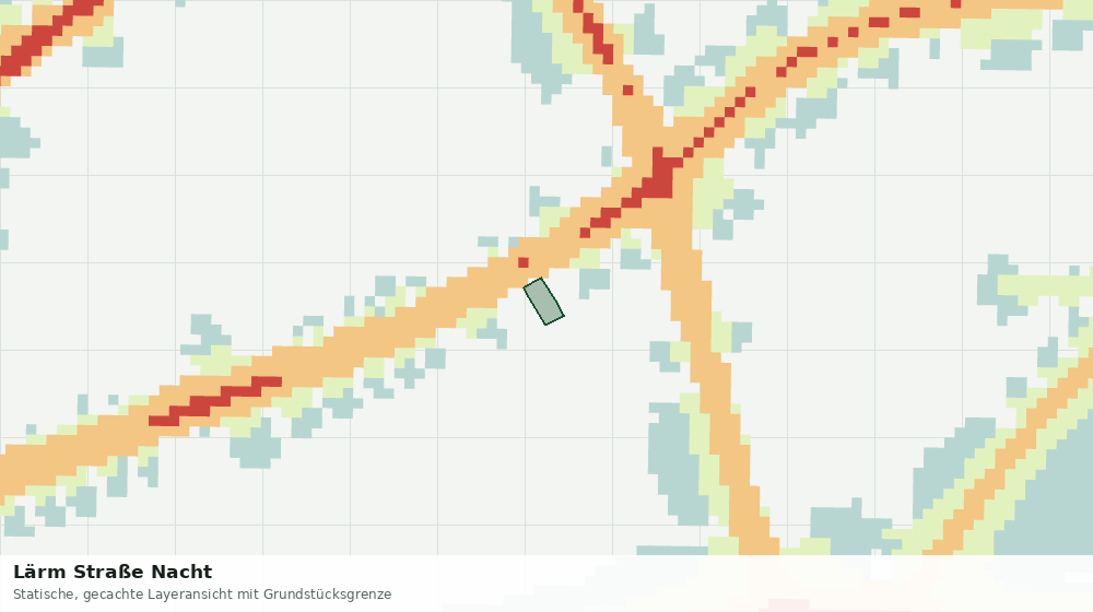 Statische Kartenansicht: Lärm Straße Nacht