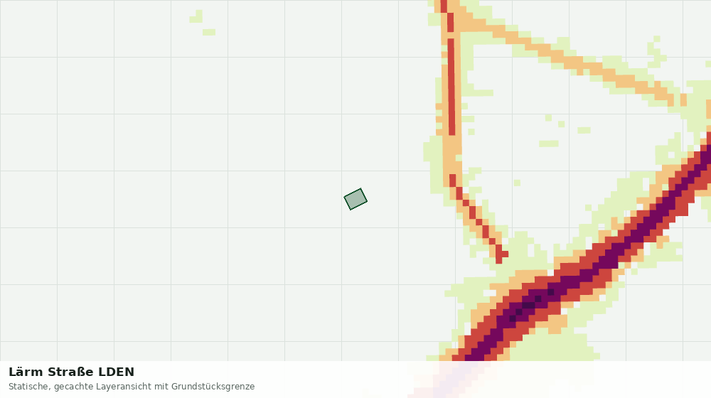Statische Kartenansicht: Lärm Straße LDEN