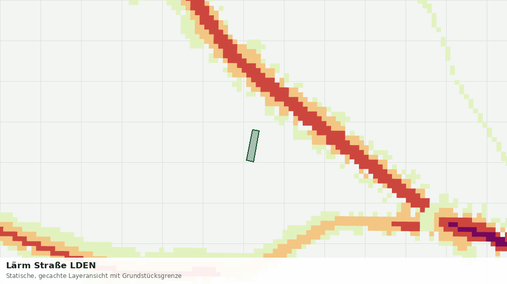 Statische Kartenansicht: Lärm Straße LDEN