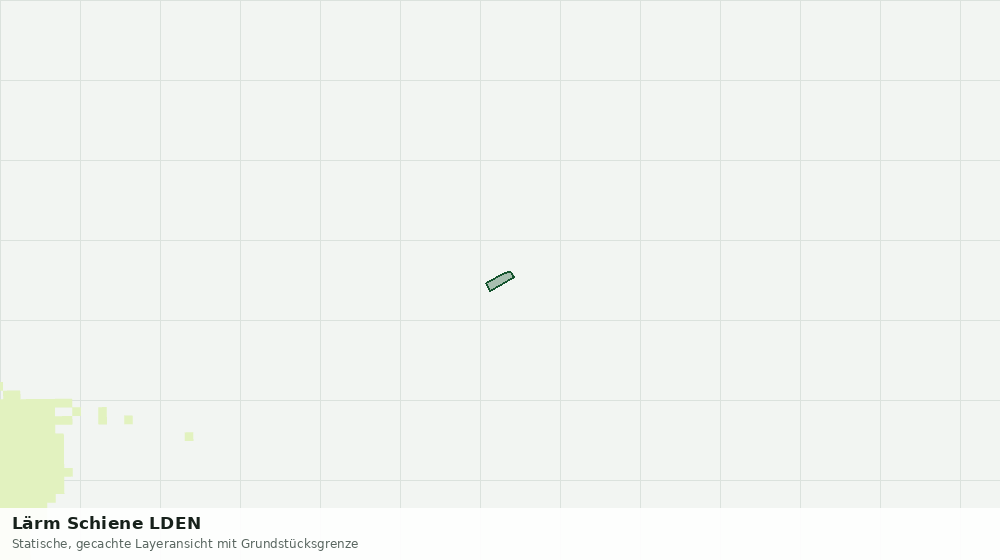 Statische Kartenansicht: Lärm Schiene LDEN