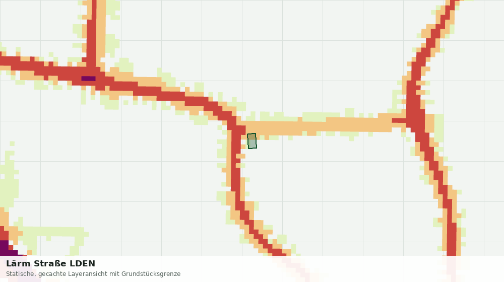 Statische Kartenansicht: Lärm Straße LDEN