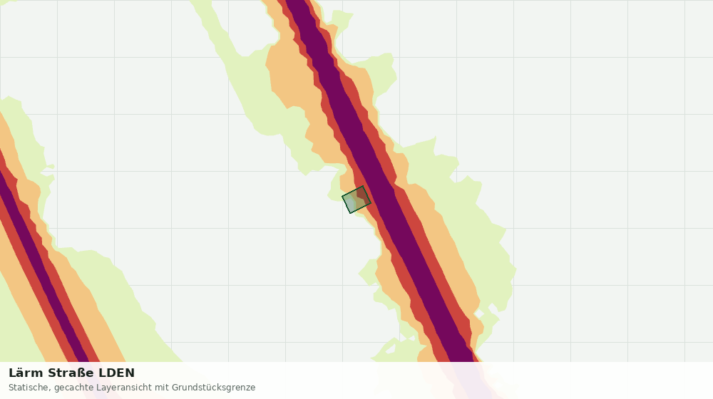 Statische Kartenansicht: Lärm Straße LDEN
