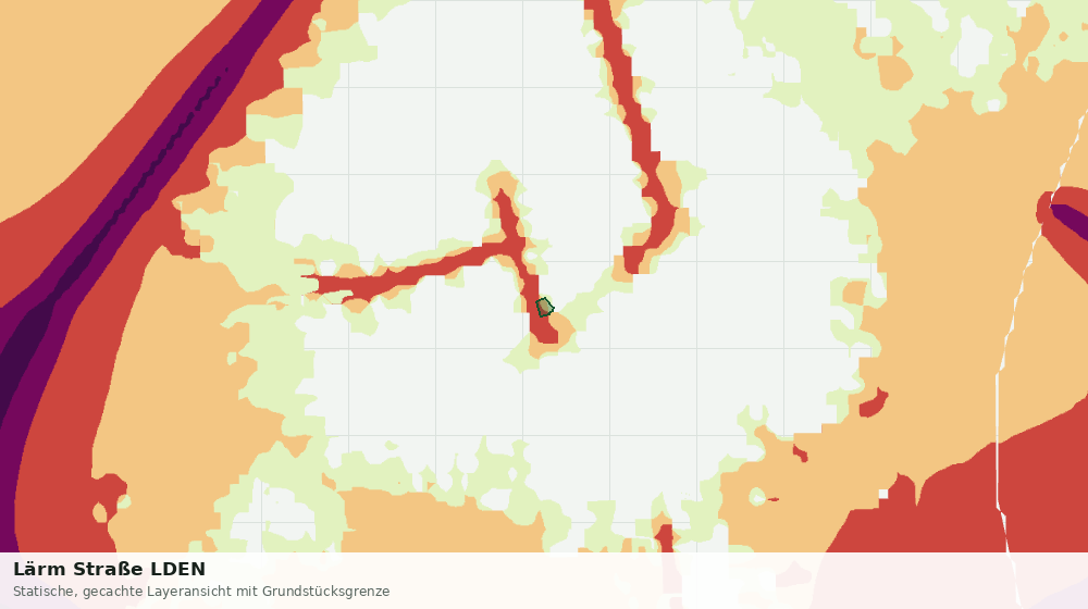 Statische Kartenansicht: Lärm Straße LDEN