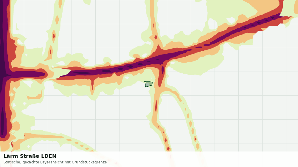 Statische Kartenansicht: Lärm Straße LDEN