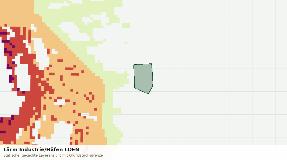 Statische Kartenansicht: Lärm Industrie/Häfen LDEN