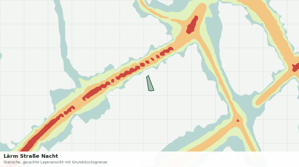 Statische Kartenansicht: Lärm Straße Nacht