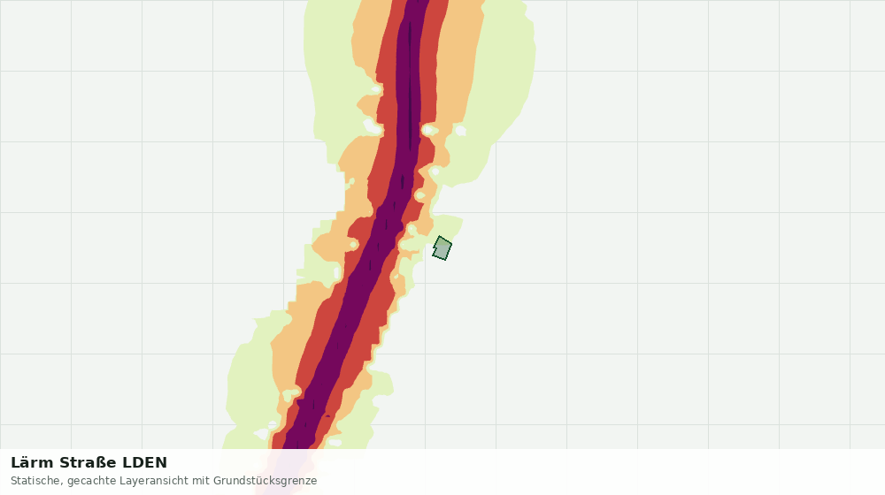 Statische Kartenansicht: Lärm Straße LDEN