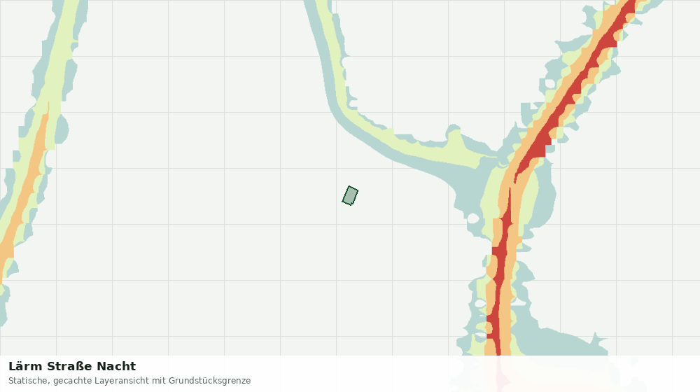 Statische Kartenansicht: Lärm Straße Nacht