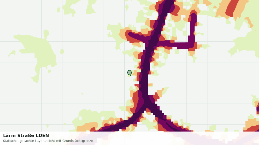 Statische Kartenansicht: Lärm Straße LDEN