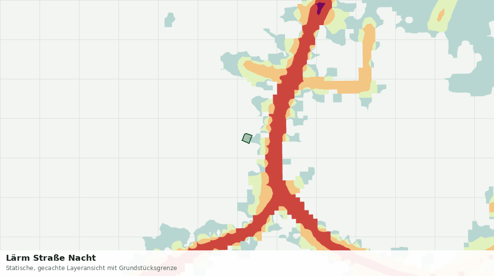 Statische Kartenansicht: Lärm Straße Nacht