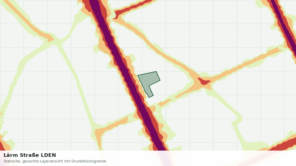 Statische Kartenansicht: Lärm Straße LDEN