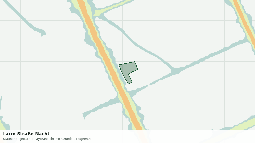Statische Kartenansicht: Lärm Straße Nacht