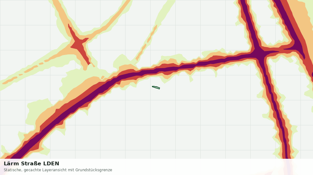 Statische Kartenansicht: Lärm Straße LDEN