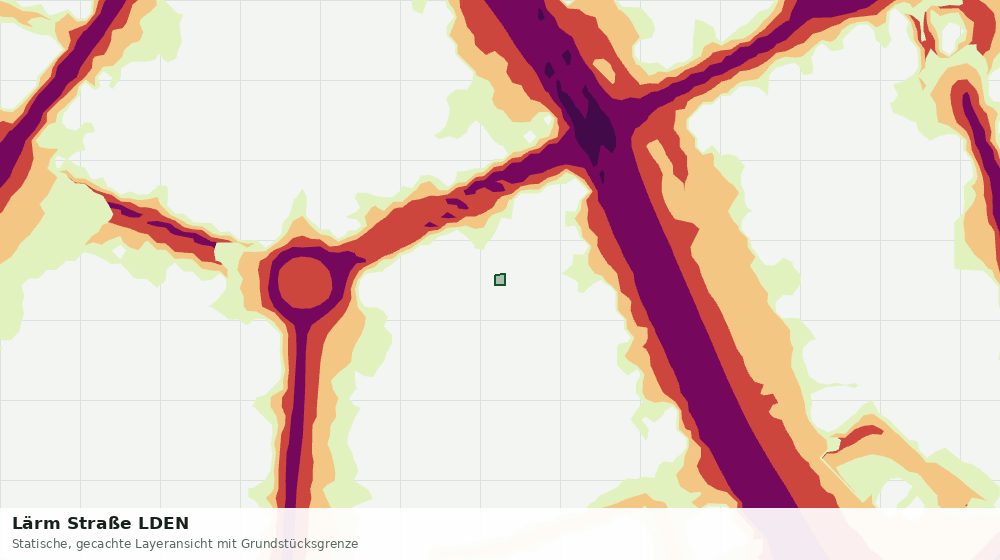 Statische Kartenansicht: Lärm Straße LDEN