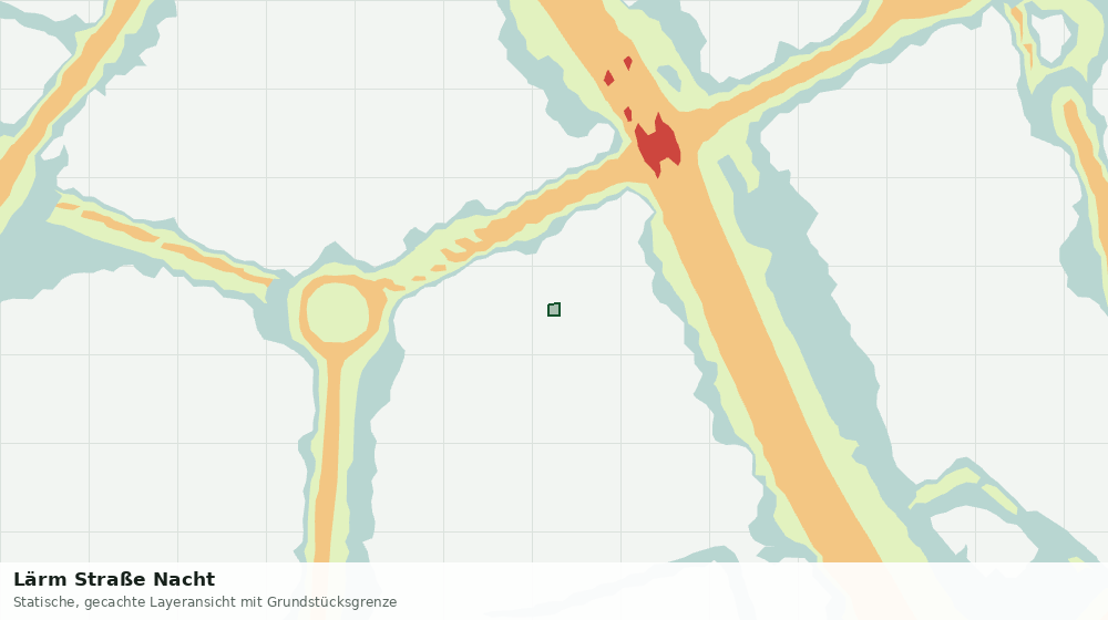 Statische Kartenansicht: Lärm Straße Nacht