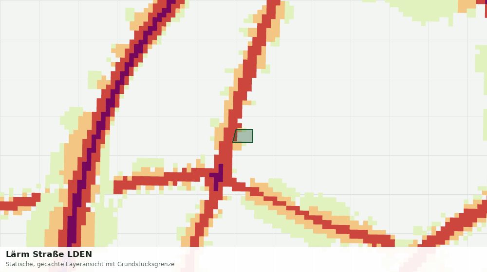 Statische Kartenansicht: Lärm Straße LDEN