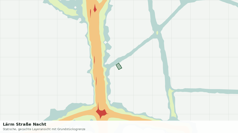 Statische Kartenansicht: Lärm Straße Nacht