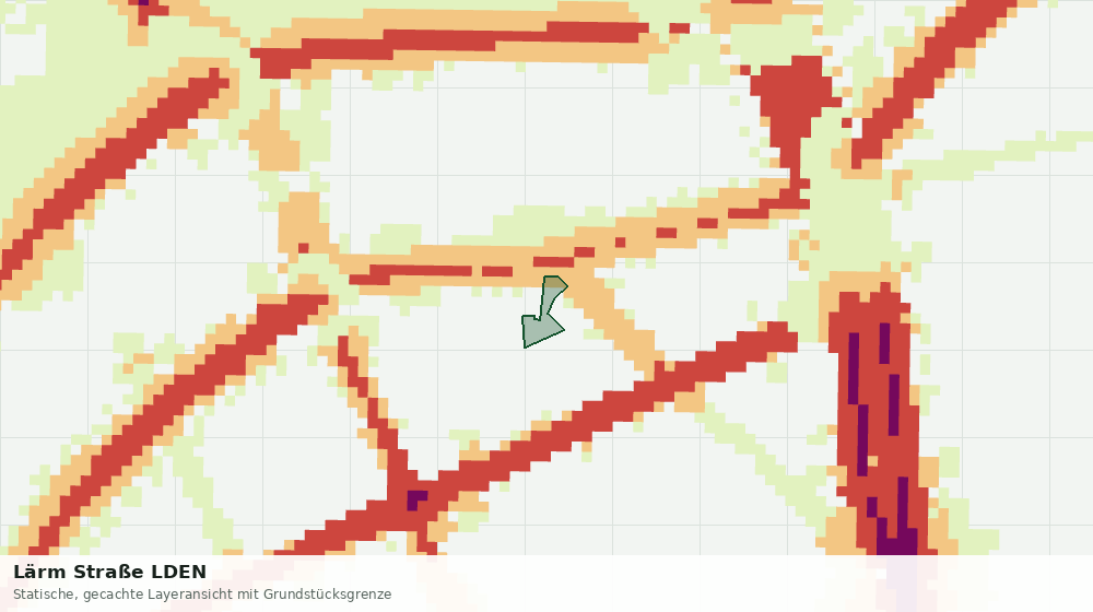 Statische Kartenansicht: Lärm Straße LDEN