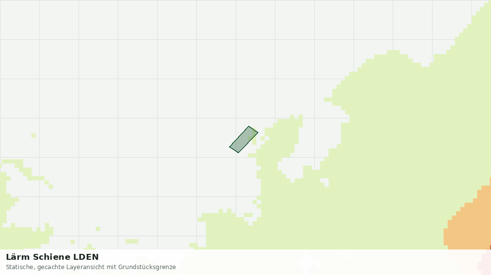 Statische Kartenansicht: Lärm Schiene LDEN