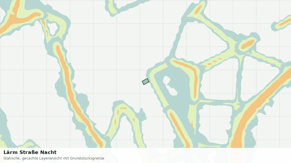 Statische Kartenansicht: Lärm Straße Nacht