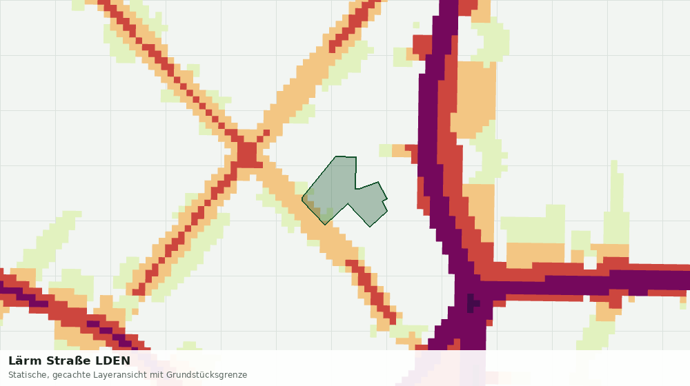 Statische Kartenansicht: Lärm Straße LDEN