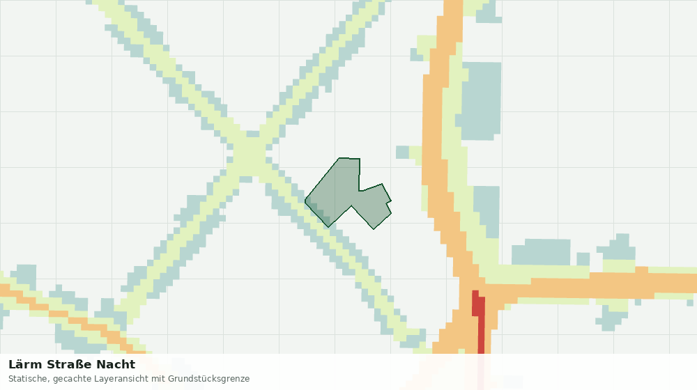 Statische Kartenansicht: Lärm Straße Nacht