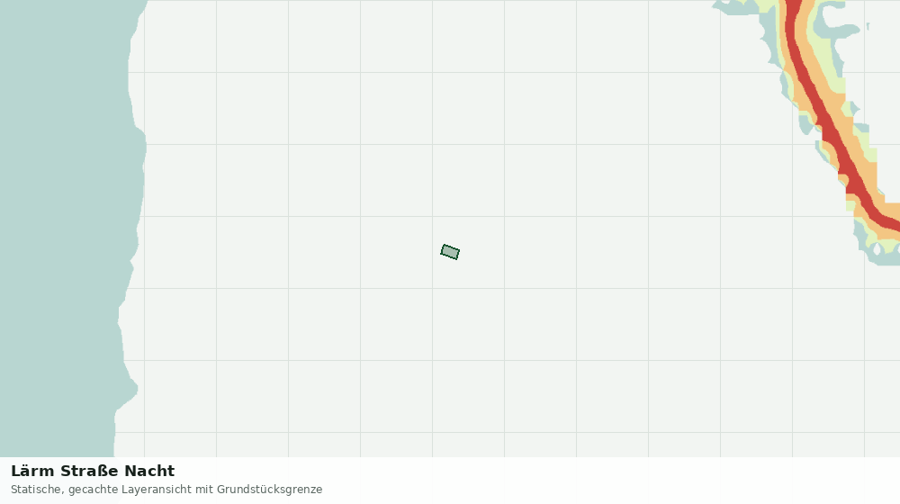Statische Kartenansicht: Lärm Straße Nacht